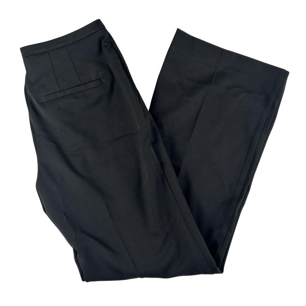 Chico's Dress Pants Womens 0 Black Twill Classic Straight Leg Stretch Career